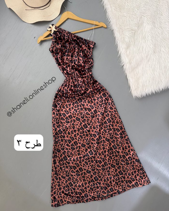 سارافون رومی سگک دار مخمل پلنگی - Image 2