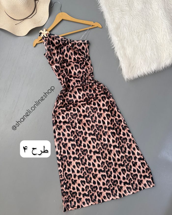 سارافون رومی سگک دار مخمل پلنگی - Image 3