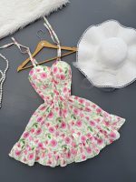 پیراهن کوتاه عروسکی کاپدار شکوفه