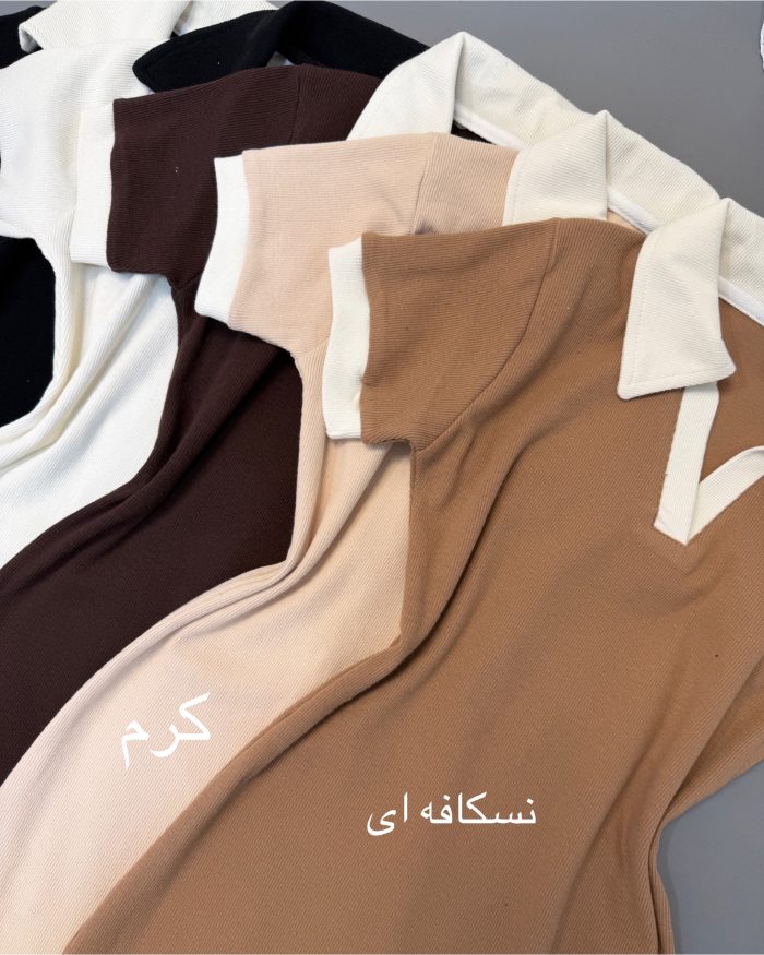 تونیک یقه پولو استین کوتاه - Image 2