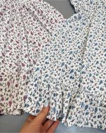 پیراهن کاپدار کوتاه گل ریز - Image 2