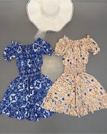 عروسکی کوتاه طرحدار استین کوتاه - Image 3