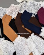 ماکسی یقه و استین توری - Image 2