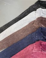 کراپ استین بلند یقه شکاری - Image 2