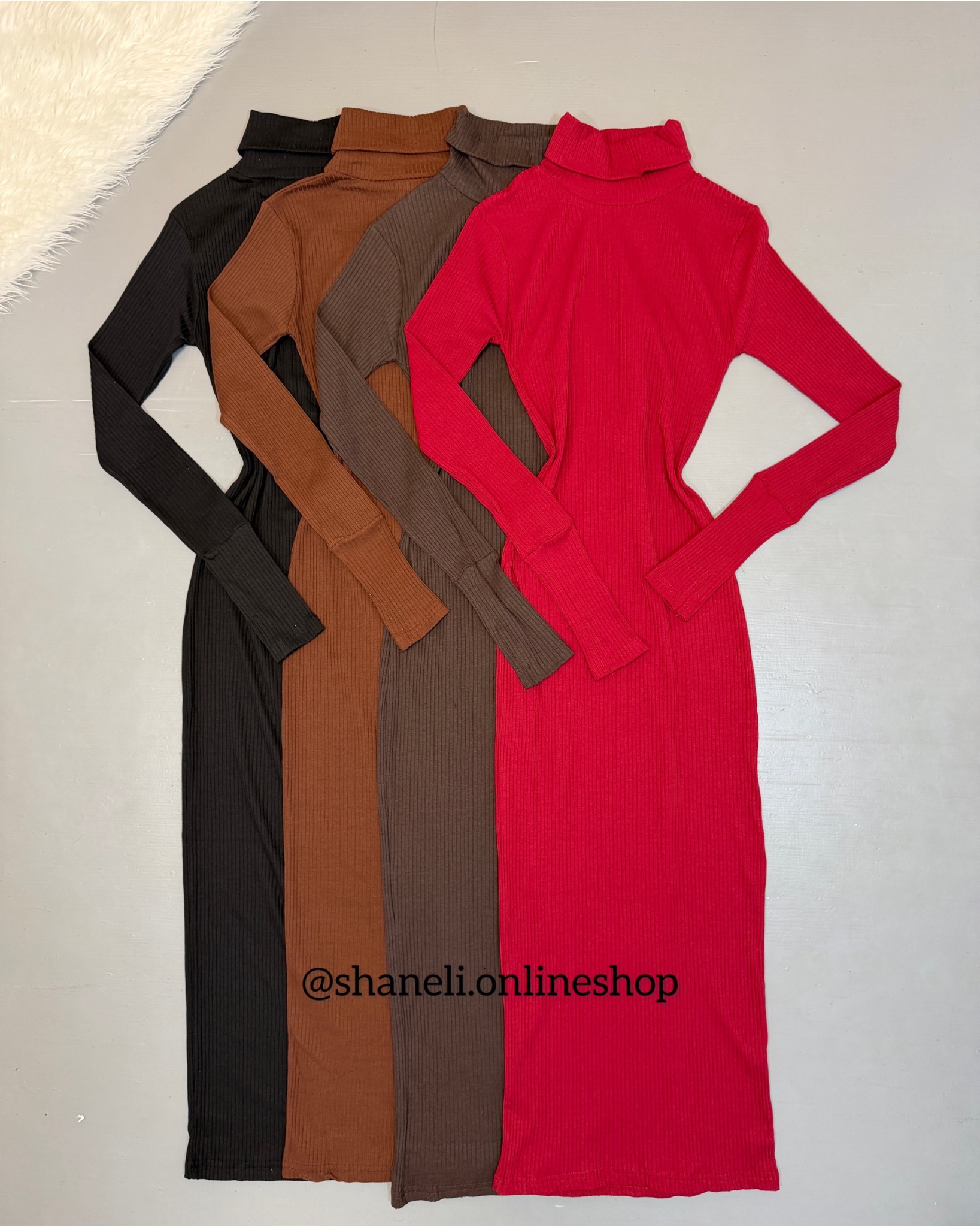 Untitled design ماکسی یقه اسکی فینگردار پنبه - Image 1