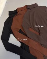 ماکسی یقه اسکی فینگردار پنبه - Image 2